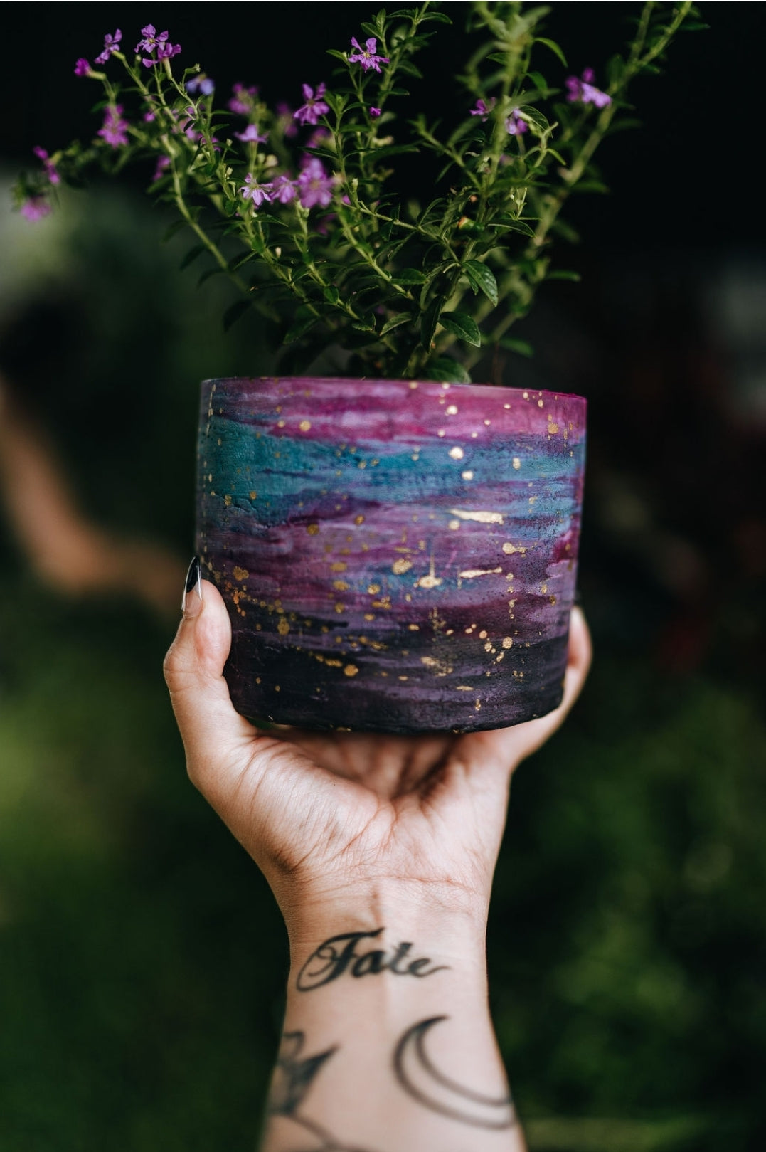 Hand Painted Pot