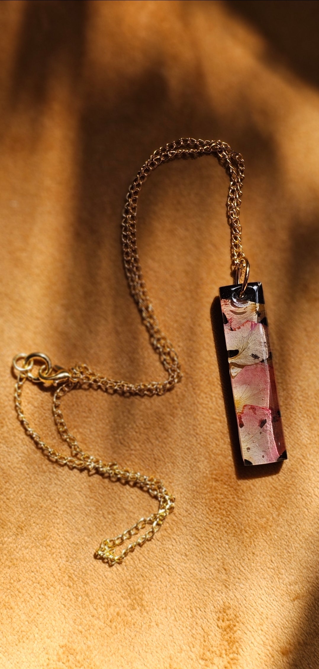 Dried Rose Necklace