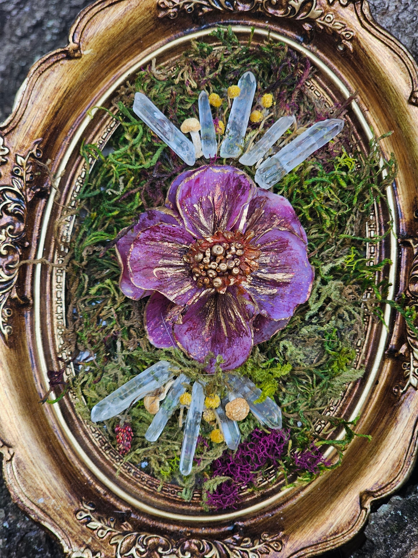 Forest Flora Framed Sculpture