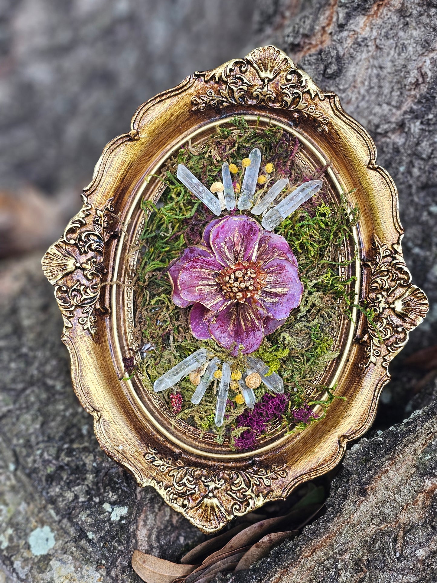 Forest Flora Framed Sculpture