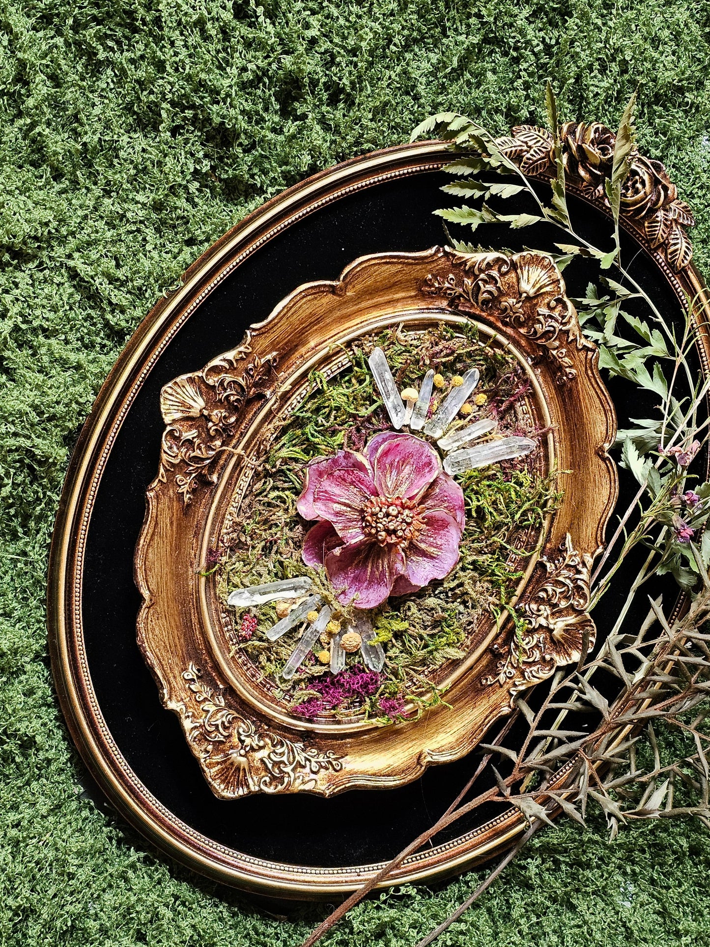 Forest Flora Framed Sculpture