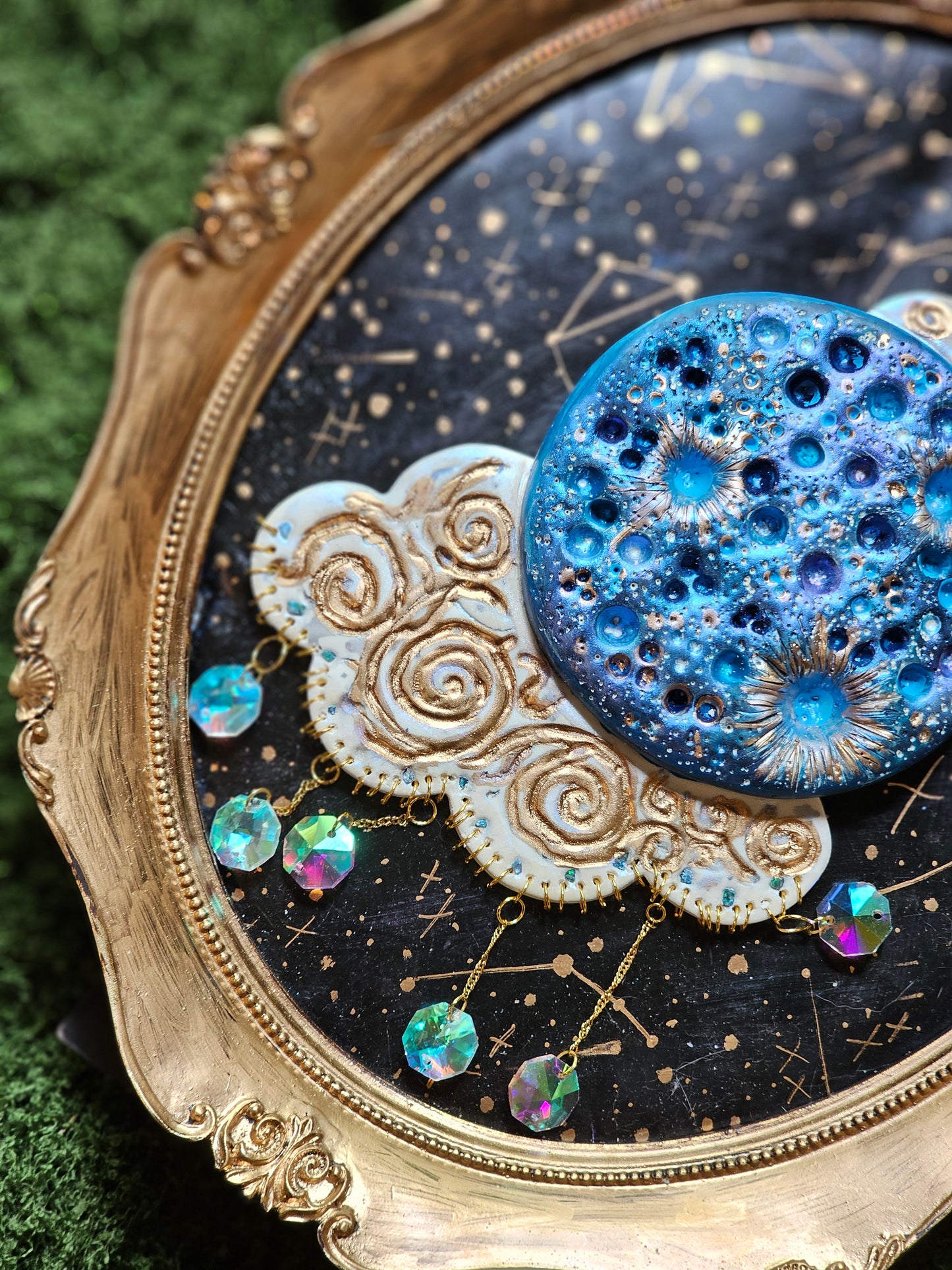 Once in a blue moon Framed Sculpture