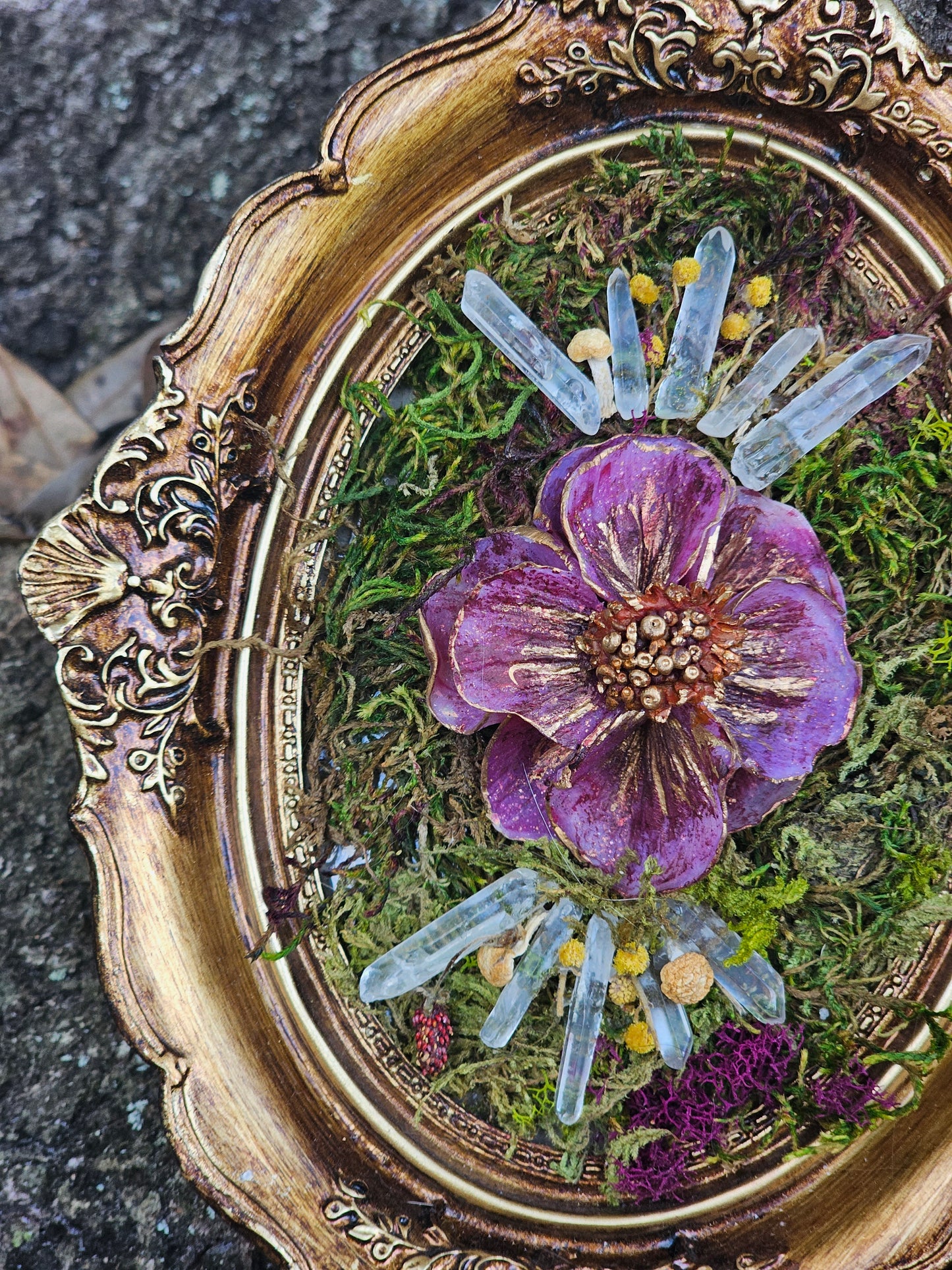 Forest Flora Framed Sculpture