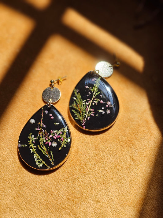 Forest Heather earrings