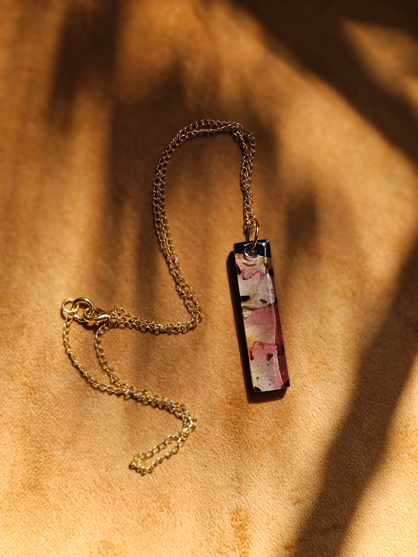 Dried Rose Necklace